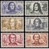 France Francia 1207/12 1959 Celebridades MNH