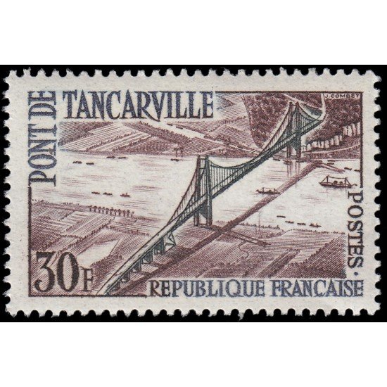 France Francia 1215 1959 Inauguración del puente de Tancarville MNH