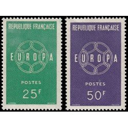 France Francia 1218/19 1959 Europa MNH France Francia 1218/19 1959 Europa MNH