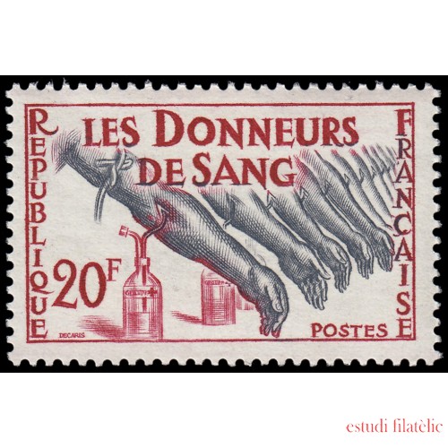 TEN/S  France Francia 1220 1959 Homenaje a los donantes de sangre MNH