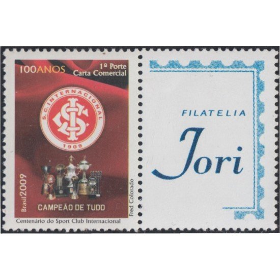 Brasil Brazil SP 112 2009 Sport Club de Internacional Filatelia Jori MNH Brasil Brazil SP 112 2009 Sport Club de Internacional Filatelia Jori MNH