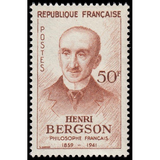 France Francia 1225 1959 Centenario del nacimiento del filósofo Henri Bergson MNH