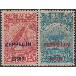 Brasil Brazil A-27/28 1931 sobrecarga zeppelin Santos Dumont Augusto Severo MNH Brasil Brazil A-27/28 1931 sobrecarga zeppelin Santos Dumont Augusto Severo MNH