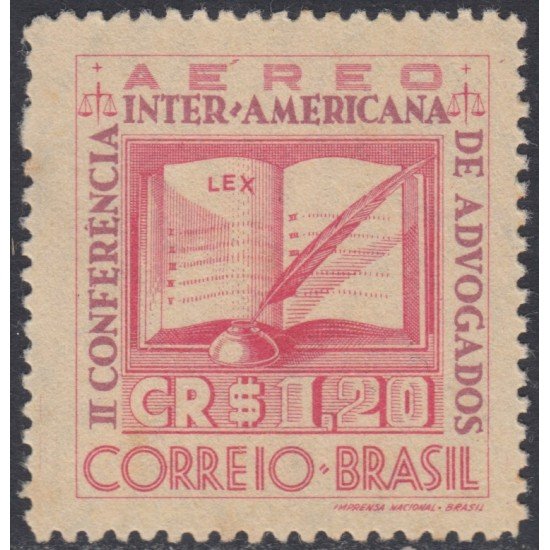 Brasil Brazil A-40 1943 2da Conferencia Interamericana de abogados MH Brasil Brazil A-40 1943 2da Conferencia Interamericana de abogados MH