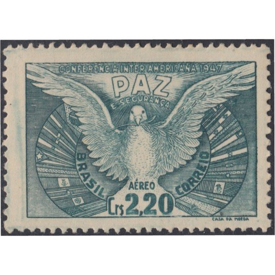 Brasil Brazil A-50 1947 Conferencia Interamericana Paz y Seguridad MNH Brasil Brazil A-50 1947 Conferencia Interamericana Paz y Seguridad MNH