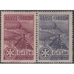 Brasil Brazil A-52/53 1947 39º Convención Rotary International Río de Janeiro MNH Brasil Brazil A-52/53 1947 39º Convención Rotary International Río de Janeiro MNH
