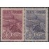 Brasil Brazil A-52/53 1947 39º Convención Rotary International Río de Janeiro MNH