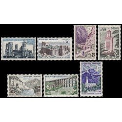 France Francia 1235/41 1960 Serie turística Paisajes y lugares MNH France Francia 1235/41 1960 Serie turística Paisajes y lugares MNH