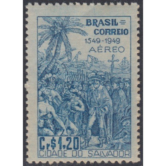 Brasil Brazil A-60 1949 4º Centenario de la Villa del Salvador MNH Brasil Brazil A-60 1949 4º Centenario de la Villa del Salvador MNH