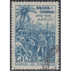 Brasil Brazil A-60 1949 4º Centenario de la Villa del Salvador Usado Brasil Brazil A-60 1949 4º Centenario de la Villa del Salvador Usado