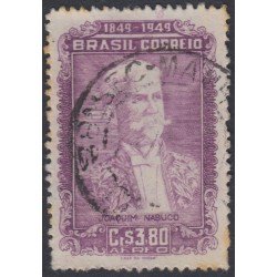 Brasil Brazil A-63 1949 100 Años del nacimiento de Joaquín Nabuco Aranjo Usado Brasil Brazil A-63 1949 100 Años del nacimiento de Joaquín Nabuco Aranjo Usado