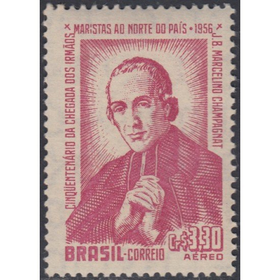 Brasil Brazil A-68 1956 Evangelización del Norte Marcelino Champagnat MNH Brasil Brazil A-68 1956 Evangelización del Norte Marcelino Champagnat MNH