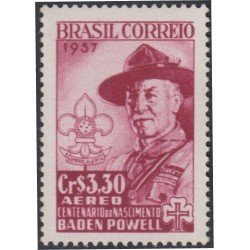 Brasil Brazil A-75 1957 100 Años del nacimiento de Lord Baden-Powell MH Brasil Brazil A-75 1957 100 Años del nacimiento de Lord Baden-Powell MH