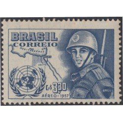 Brasil Brazil A-76 1957 En honor a las fuerzas brasileñas MNH Brasil Brazil A-76 1957 En honor a las fuerzas brasileñas MNH
