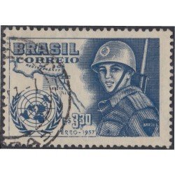 Brasil Brazil A-76 1957 En honor a las fuerzas brasileñas Usado Brasil Brazil A-76 1957 En honor a las fuerzas brasileñas Usado