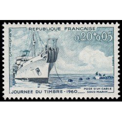 France Francia 1245 1960 Dia del sello MNH France Francia 1245 1960 Dia del sello MNH