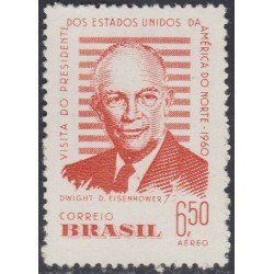 Brasil Brazil A-81 1960 Visita del Presidente Eisenhower MNH Brasil Brazil A-81 1960 Visita del Presidente Eisenhower MNH
