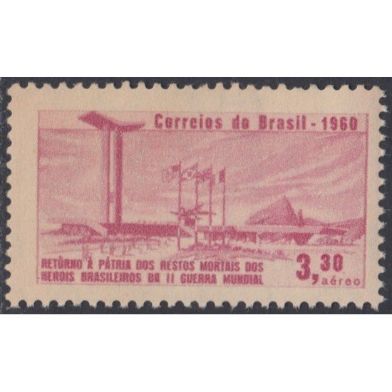 Brasil Brazil A-92 1960 Retorno de los héroes caídos en la II Guerra Mundial MNH Brasil Brazil A-92 1960 Retorno de los héroes caídos en la II Guerra Mundial MNH