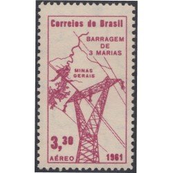 Brasil Brazil A-93 1961 Barrage de Tres Marías MNH Brasil Brazil A-93 1961 Barrage de Tres Marías MNH