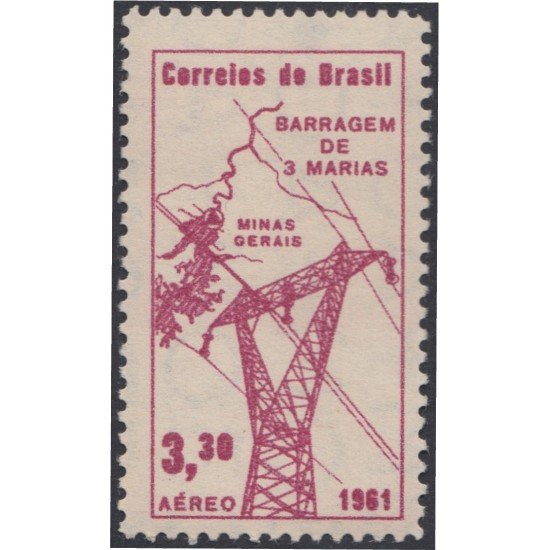 Brasil Brazil A-93 1961 Barrage de Tres Marías MH Brasil Brazil A-93 1961 Barrage de Tres Marías MH