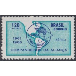 Brasil Brazil A-96 1966 5º Aniversario de la Alianza por el progreso MH Brasil Brazil A-96 1966 5º Aniversario de la Alianza por el progreso MH