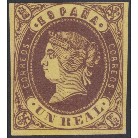 España Spain Variedad 61a 1862 Isabel II Variedad Amarillo Oro 365€ España Spain Variedad 61a 1862 Isabel II Variedad Amarillo Oro 365€