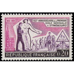 France Francia 1254 1960 150 aniv. de la escuela de Strasburgo MNH France Francia 1254 1960 150 aniv. de la escuela de Strasburgo MNH