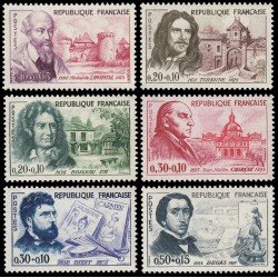 France Francia 1257/62 1960 Celebridades MNH France Francia 1257/62 1960 Celebridades MNH