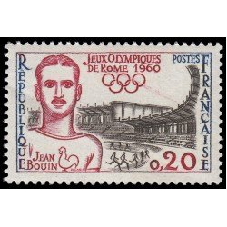 France Francia 1265 1960 Juegos Olímpicos de Roma Jean Bouin MNH France Francia 1265 1960 Juegos Olímpicos de Roma Jean Bouin MNH