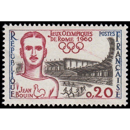 France Francia 1265 1960 Juegos Olímpicos de Roma Jean Bouin MNH
