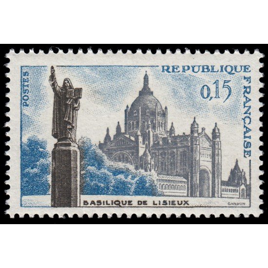 France Francia 1268 1960 Basílica de Lisieux MNH