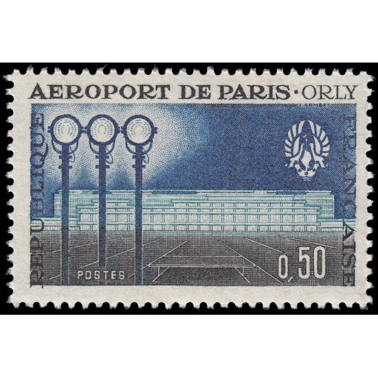 France Francia 1283 1961 Inauguracióon del aeropuerto de París-Orly MNH France Francia 1283 1961 Inauguracióon del aeropuerto de París-Orly MNH