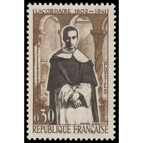 France Francia 1287 1961 Cent. de la muerte de Jean-Baptiste Henri de la Cordaire MNH