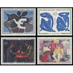 France Francia 1319/22 1961 Cuadros de pintores modernos MNH