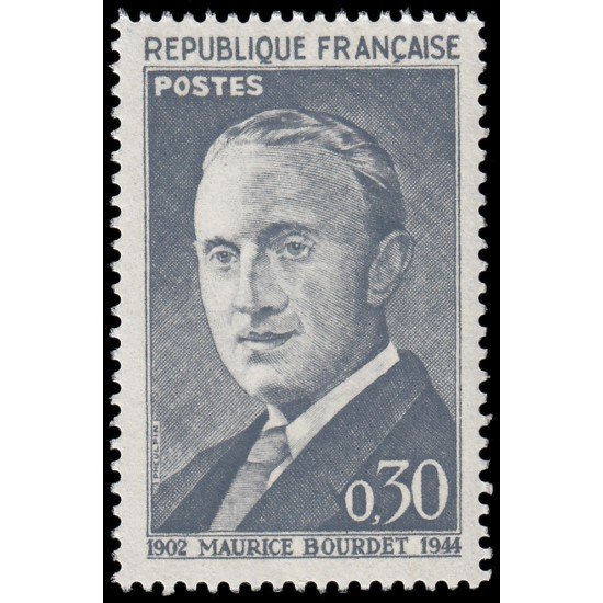 France Francia 1329 1962 60 aniv. del nacimiento del periodista Maurice Bourdet MNH
