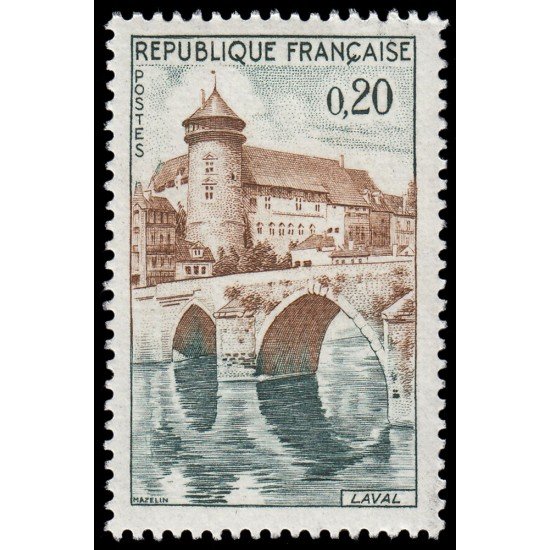 France Francia 1330 1962 Vista de Laval MNH France Francia 1330 1962 Vista de Laval MNH