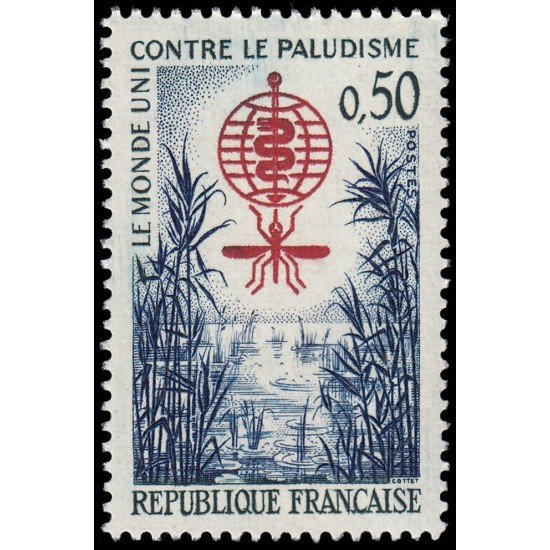 France Francia 1338 1962 Erradicación de paludismo MNH