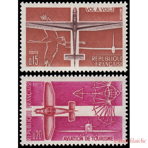 France Francia 1340/41 1962 Aviación ligera y deportiva MNH