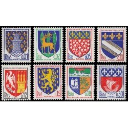 France Francia 1351A/54B 1962-65 Escudos de ciudades MNH France Francia 1351A/54B 1962-65 Escudos de ciudades MNH