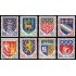 France Francia 1351A/54B 1962-65 Escudos de ciudades MNH