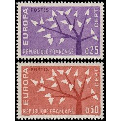 France Francia 1358/59 1962 Europa MNH France Francia 1358/59 1962 Europa MNH