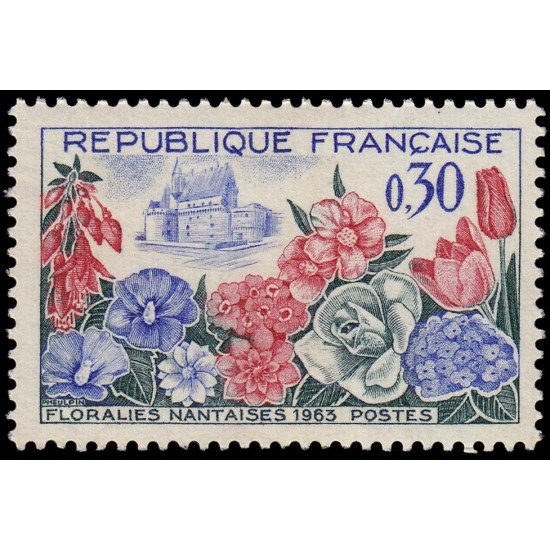 France Francia 1369 1963 Florales de Nantes  MNH