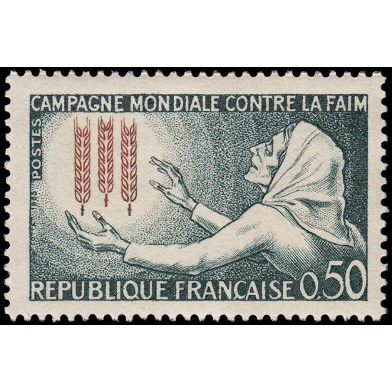 France Francia 1379 1963 Campaña mundial contra el hambre MNH