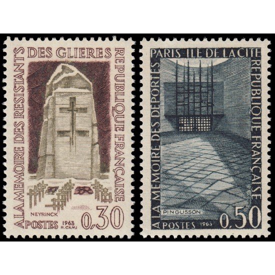France Francia 1380/81 1963 Ensalzamiento de la Resistencia MNH