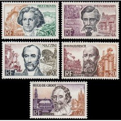France Francia 1382/86 1963 Grandes hombres de la Comunidad Económica Europea MNH