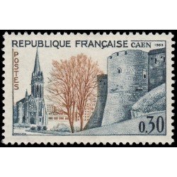 France Francia 1389 1963 36 Congreso de la Federación de sociedades filatélicas francesas (Caen) MNH