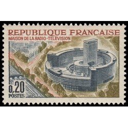 France Francia 1402 1963 Edificio de la Radiodifusión-Televisió (París) MNH France Francia 1402 1963 Edificio de la Radiodifusión-Televisió (París) MNH