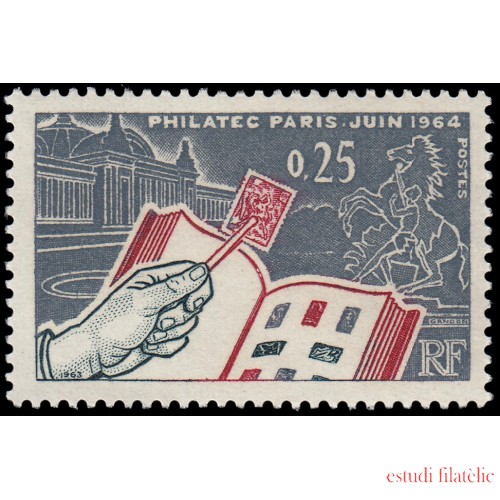France Francia 1403 1963 Exposición filatélica internacional PHILATEC-64 (París) MNH