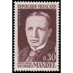 France Francia 1423 1964 20 aniv. de la muerte de Georges Mandel MNH France Francia 1423 1964 20 aniv. de la muerte de Georges Mandel MNH