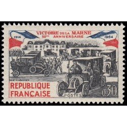 France Francia 1429 1964 50 aniv. de la Victoria de la Marne MNH